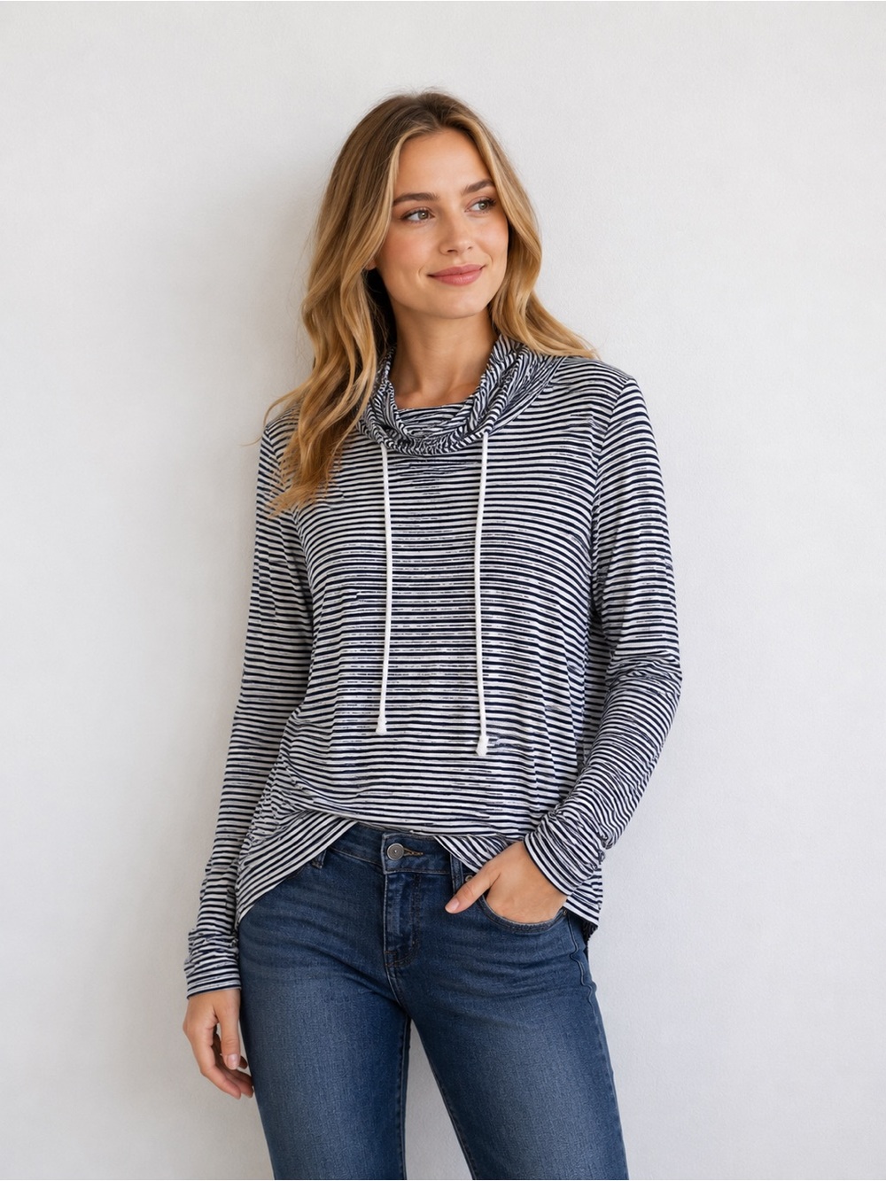 J.Crew Striped Lightweight Pullover Hoodie XS